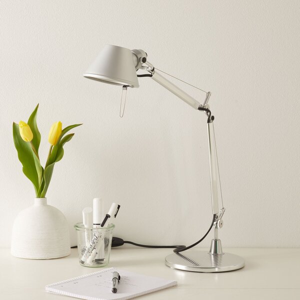 Lampa Stołowa Artemide, Tolomeo Micro, metaliczny, gabinet | pracownia, metal, design