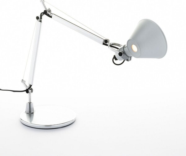 Lampa Stołowa Artemide, Tolomeo Micro, ściemnialny, metaliczny, gabinet | pracownia, metal, design
