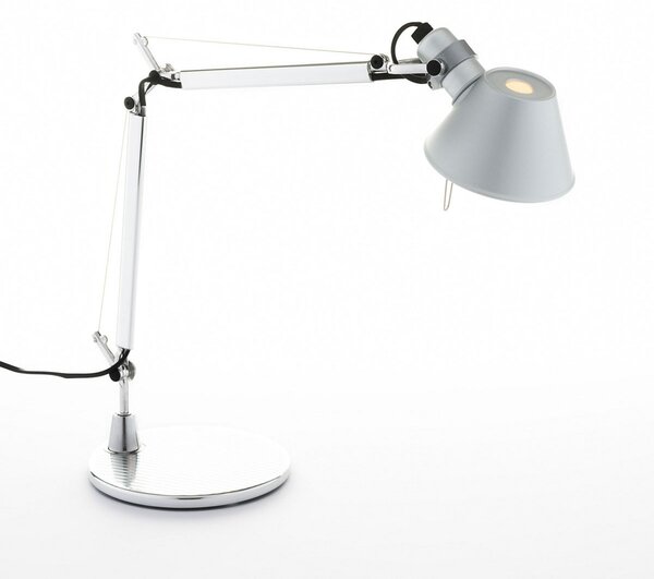 Lampa Stołowa Artemide, Tolomeo Micro, ściemnialny, metaliczny, gabinet | pracownia, metal, design