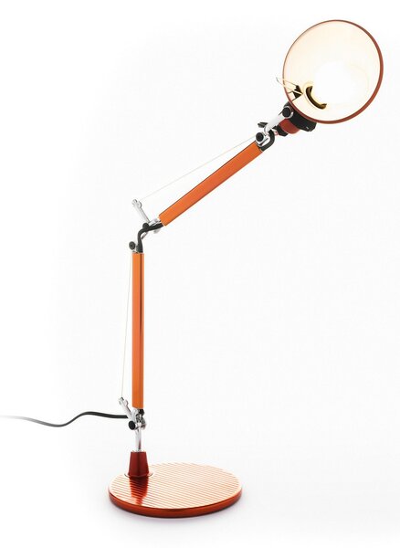 Lampa Stołowa Artemide, Tolomeo Micro, pomarańczowy, gabinet | pracownia, metal, design