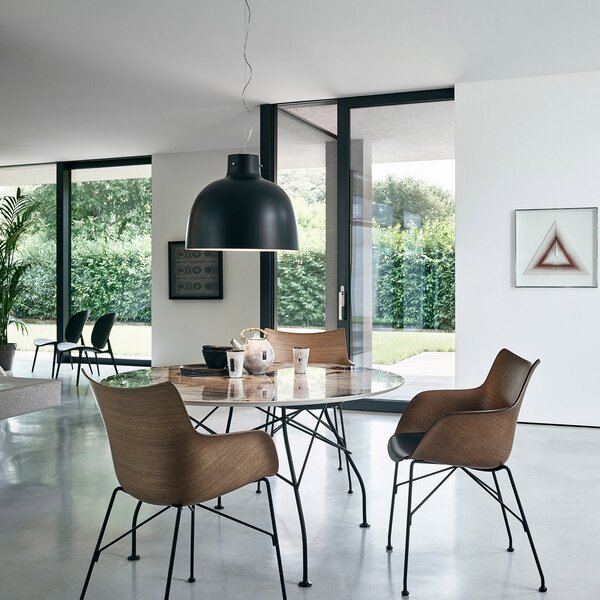 Lampa Wisząca Kartell, Bellissima, czarny, salon, tworzywo sztuczne, design