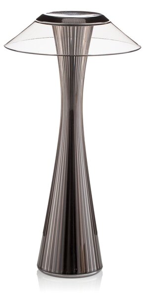 Lampa Stołowa Kartell, Space, szary, salon, tworzywo sztuczne, design