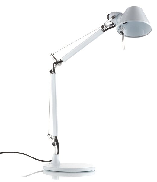 Lampa Stołowa Artemide, Tolomeo Micro, biały, gabinet | pracownia, metal, design