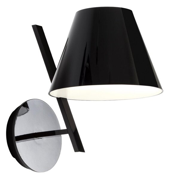 Lampa Ścienna Artemide, La Petite, czarny, salon, metal, design