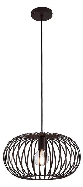 Lampa Wisząca Lindby, Nahele, ściemnialny, brąz rdzawy, salon, metal, vintage