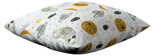 Poszewka Kinga na poduszkę kolor biały tkanina wzorzysta