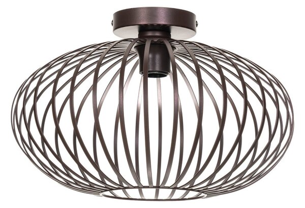 Lampa Sufitowa Lindby, Nahele, ściemnialny, brąz rdzawy, salon, metal, vintage