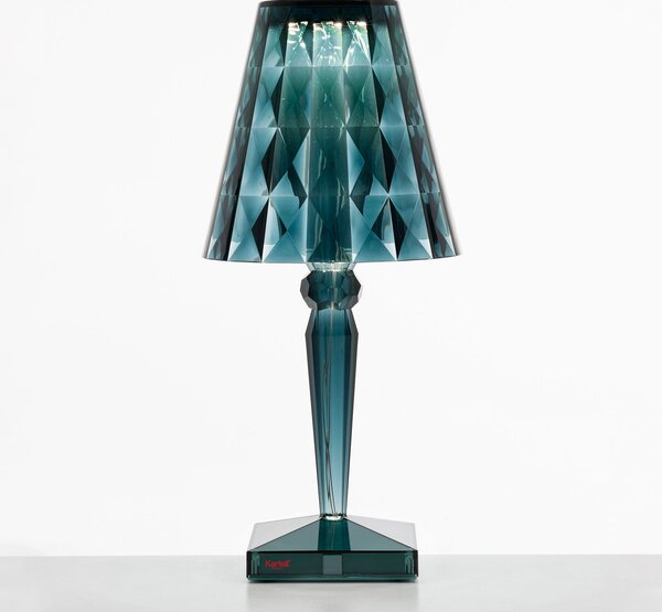 Lampa Stołowa Kartell, Big Battery, niebieski, salon, tworzywo sztuczne, design