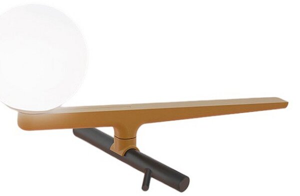 Lampa Stołowa Artemide, Yanzi, ściemnialny, złoty | mosiężny, salon, metal, design