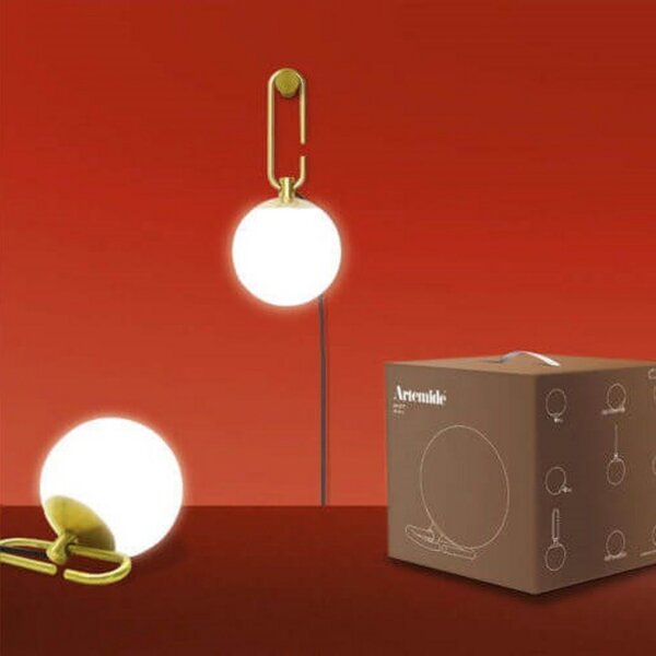 Lampa Stołowa Artemide, złoty | mosiężny, salon, metal