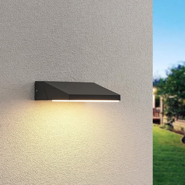 Zewnętrzna Lampa Lucande, Auda, czarny, metal, nowoczesny