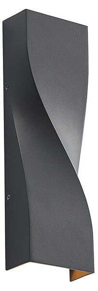 Zewnętrzna Lampa Lucande, Tibelya, czarny, balkon, aluminium, nowoczesny