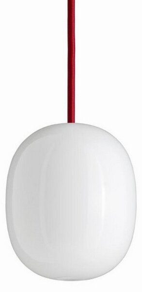Superegg 300 Lampa Wisząca Opalizowana/Czerwony Kabel