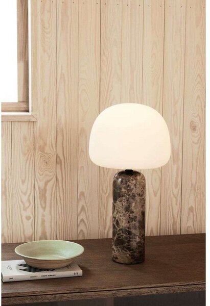 Lampa Stołowa Northern, ściemnialny, brąz rdzawy, salon, szkło