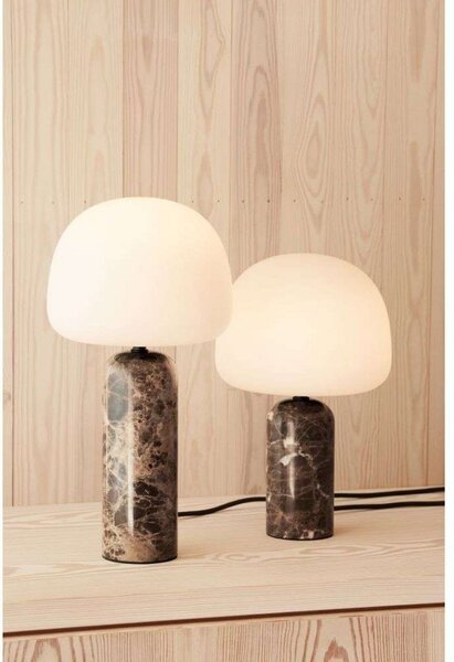 Lampa Stołowa Northern, ściemnialny, brąz rdzawy, salon, szkło