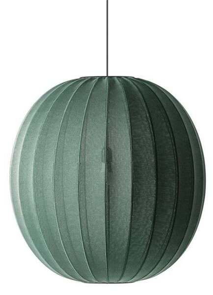 Knit-Wit 75 Round Lampa Wisząca Tweed Green - Made By Hand
