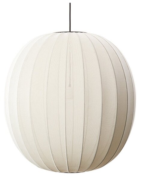 Knit-Wit 75 Round Lampa Wisząca Pearl White - Made By Hand