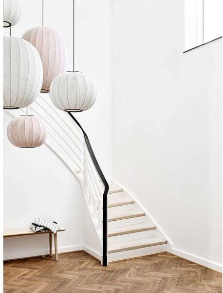 Knit-Wit 75 Round Lampa Wisząca Pearl White - Made By Hand