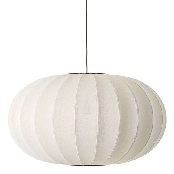 Knit-Wit 76 Oval Lampa Wisząca Pearl White - Made By Hand