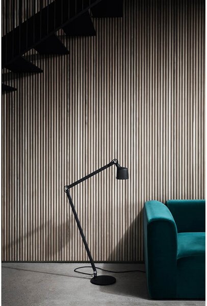Lampa Podłogowa Vipp, czarny, salon, metal
