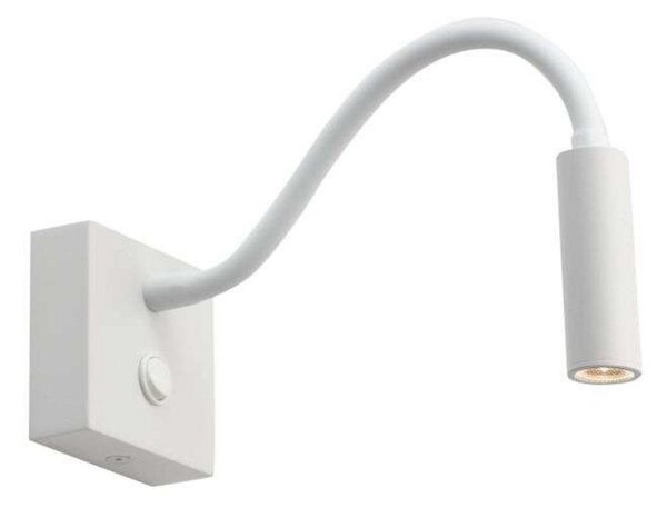 Lampa Ścienna ANTIDARK, biały, salon, aluminium