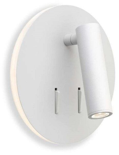 Lampa Ścienna ANTIDARK, biały, sypialnia, aluminium