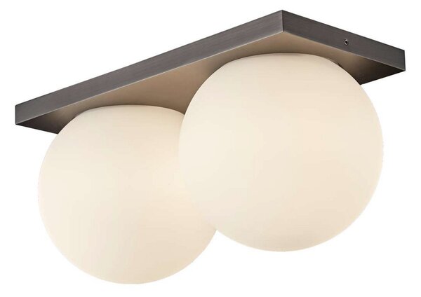 Lampa Sufitowa ANTIDARK, ściemnialny, biały, salon, szkło