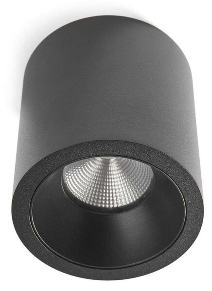 Lampa Sufitowa ANTIDARK, ściemnialny, czarny, salon, aluminium