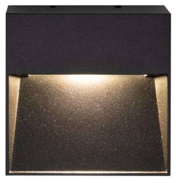 Arca Step Zewnętrzna Lampa Ścienna Czarna - Antidark