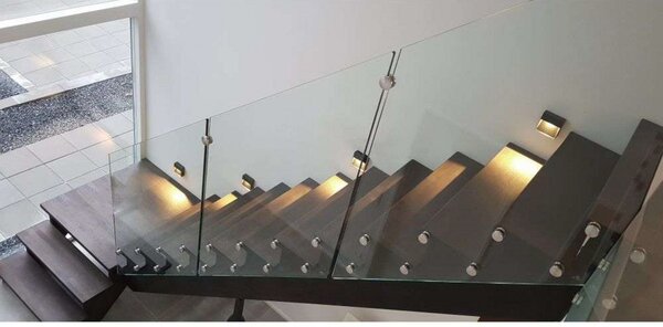 Arca Step Zewnętrzna Lampa Ścienna Czarna - Antidark
