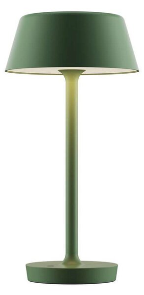 Lampa Stołowa ANTIDARK, ściemnialny, zielony, salon, aluminium