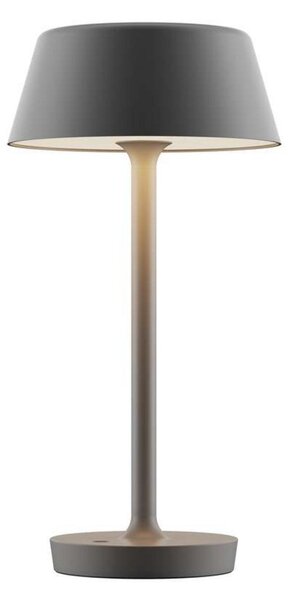 Lampa Stołowa ANTIDARK, ściemnialny, szary, salon, aluminium