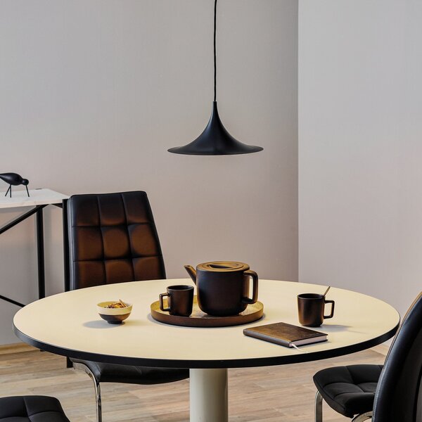 Lampa Wisząca GUBI, Semi, ściemnialny, czarny, salon, metal, design