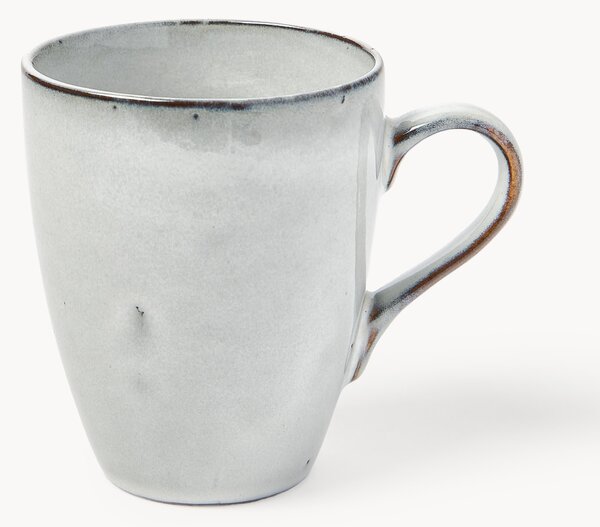 Komplet ręcznie wykonanych kubków Nordic Sand, 400 ml, 6 elem