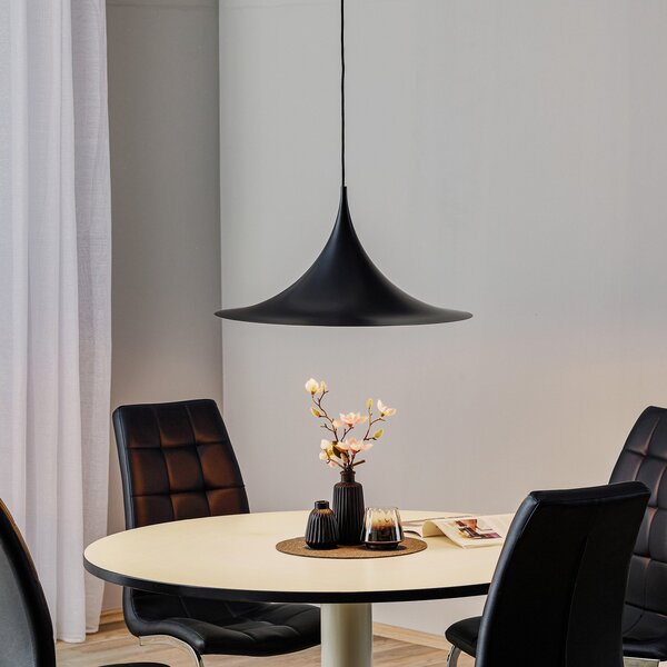 Lampa Wisząca GUBI, Semi, ściemnialny, czarny, salon, metal, design