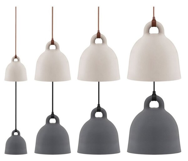Lampa Wisząca Normann Copenhagen, beżowy, salon, aluminium