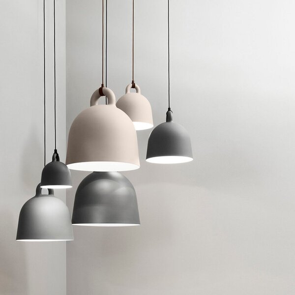 Lampa Wisząca Normann Copenhagen, beżowy, salon, aluminium