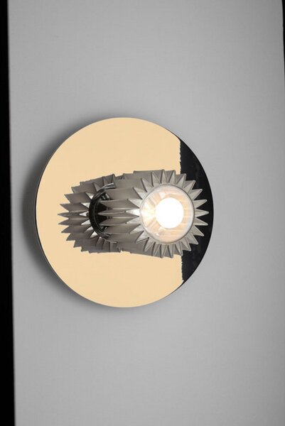 Lampa Ścienna DCW, złoty | mosiężny, salon, metal