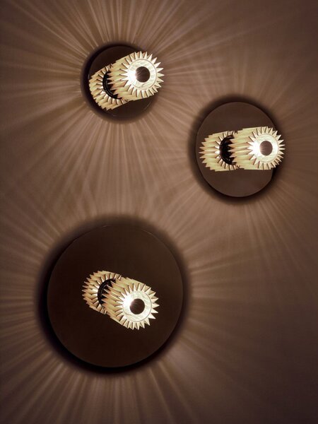 Lampa Ścienna DCW, złoty | mosiężny, salon, metal