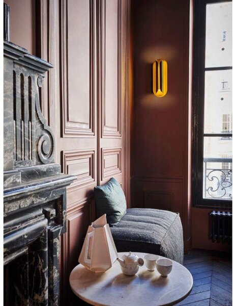 Lampa Ścienna DCW, złoty | mosiężny, salon, aluminium