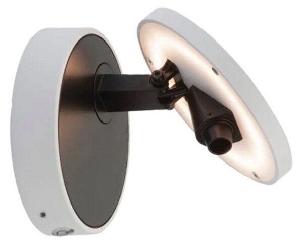 Lampa Ścienna ANTIDARK, ściemnialny, biały, sypialnia, aluminium