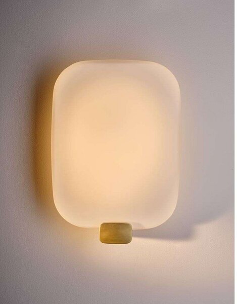 Lampa Ścienna DCW, ściemnialny, złoty | mosiężny, przedpokój, szkło