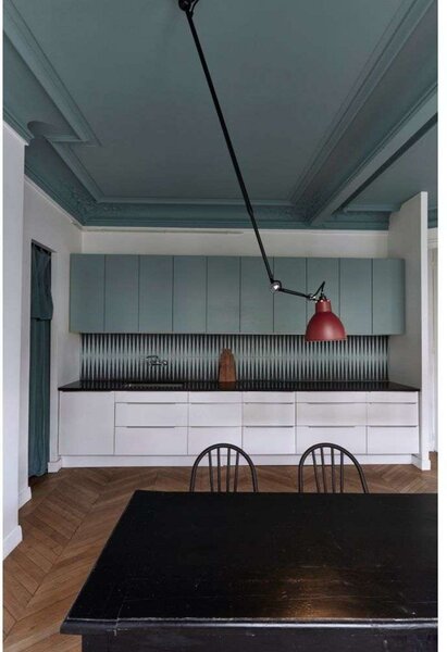 Lampa Sufitowa Lampe Gras, czarny, salon, metal