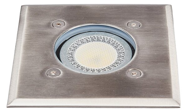 Zewnętrzna Lampa Lindby, Insa, ściemnialny, metaliczny, taras, stal szlachetna, nowoczesny
