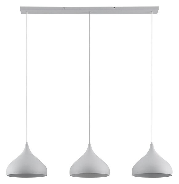 Lampa Wisząca Lindby, Elamira, ściemnialny, biały, salon, metal, nowoczesny