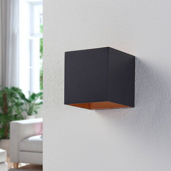 Lampa Ścienna Arcchio, Zuzana, czarny, przedpokój, aluminium, nowoczesny