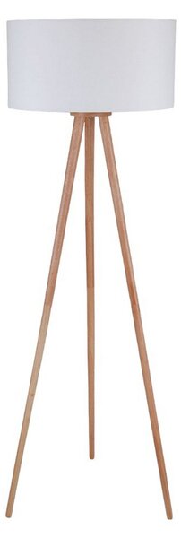 Lampa Podłogowa Lindby, Charlia, biały, salon, tkanina | tekstylia, skandynawski