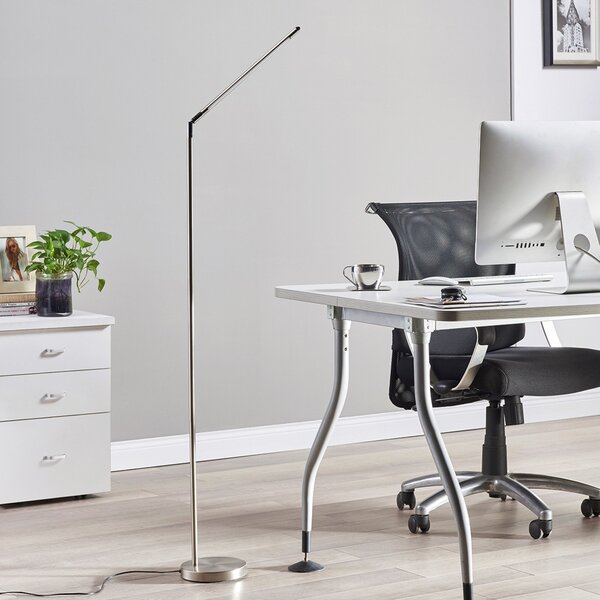 Lampa Podłogowa Lindby, Jabbo, szary, gabinet | pracownia, metal, nowoczesny