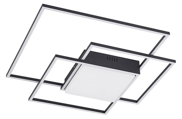 Lampa Sufitowa Lindby, Nelinka, czarny, salon, metal, nowoczesny