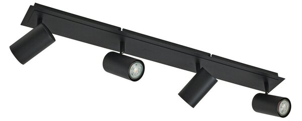 Lampa Sufitowa Lindby, Joffrey, ściemnialny, czarny, salon, metal, nowoczesny